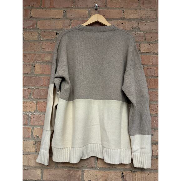 Off-White Oatmeal/Cream Logo Sweater - Picture 2 of 3